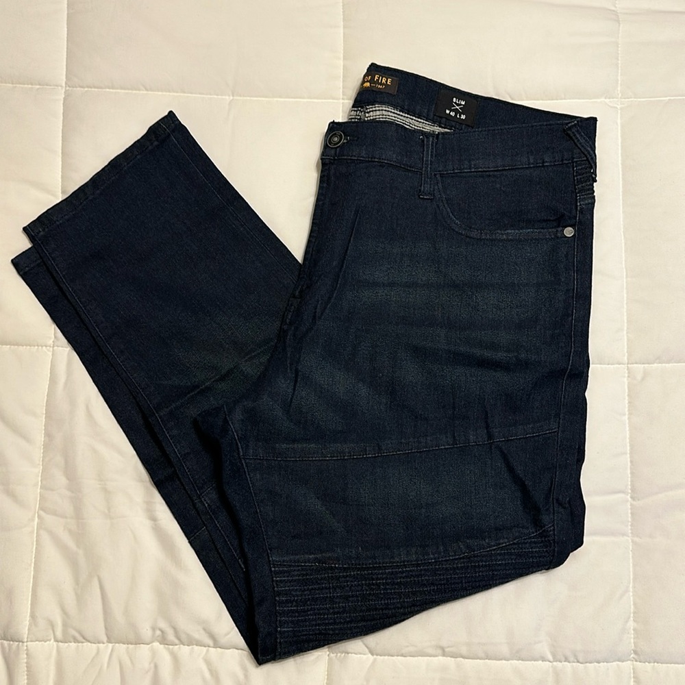 40x30 Men’s Ring of Fire Denim Slim Fit Jeans